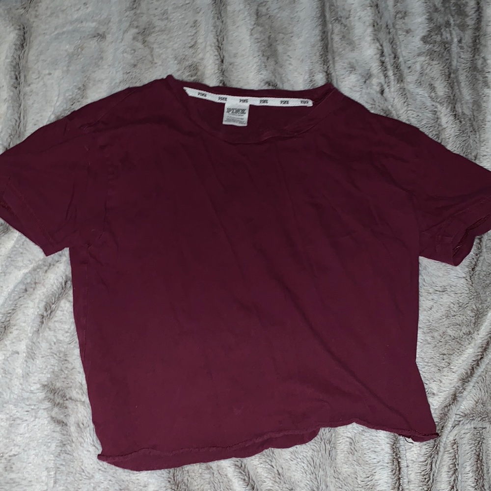 PINK cropped tee